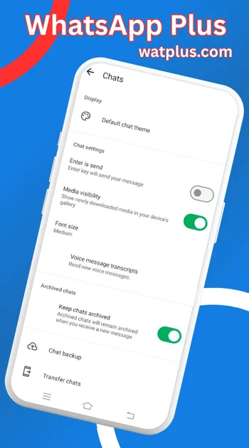 WhatsApp Plus chats themes screenshot