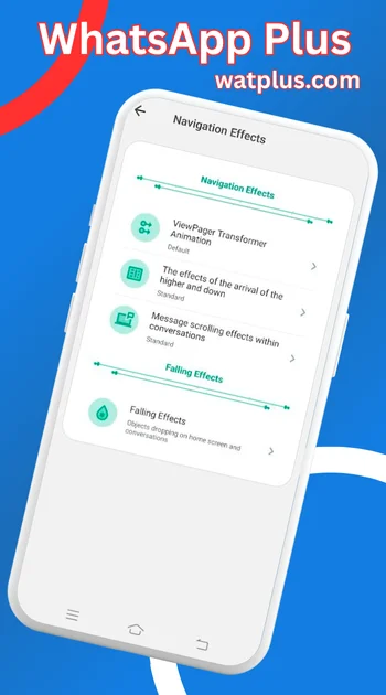WhatsApp Plus effects screenshot