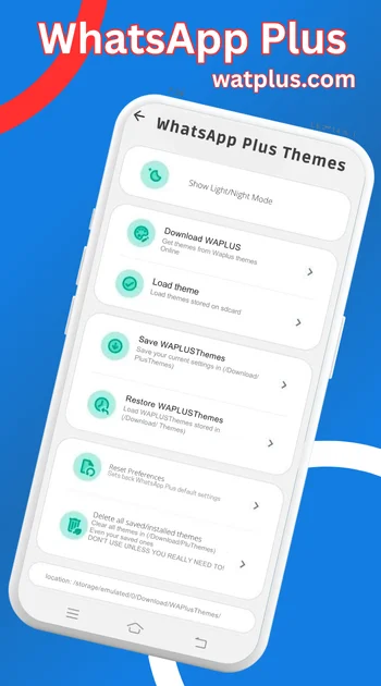 WhatsApp Plus themes screenshot