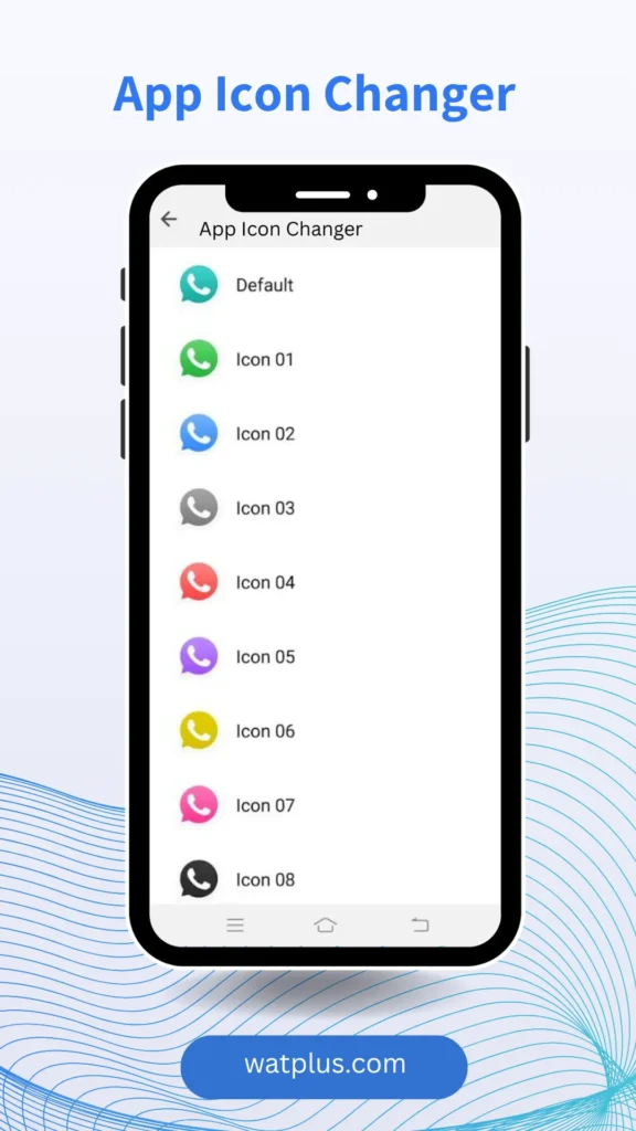 WhatsApp Plus App Icon Changer watplus.com