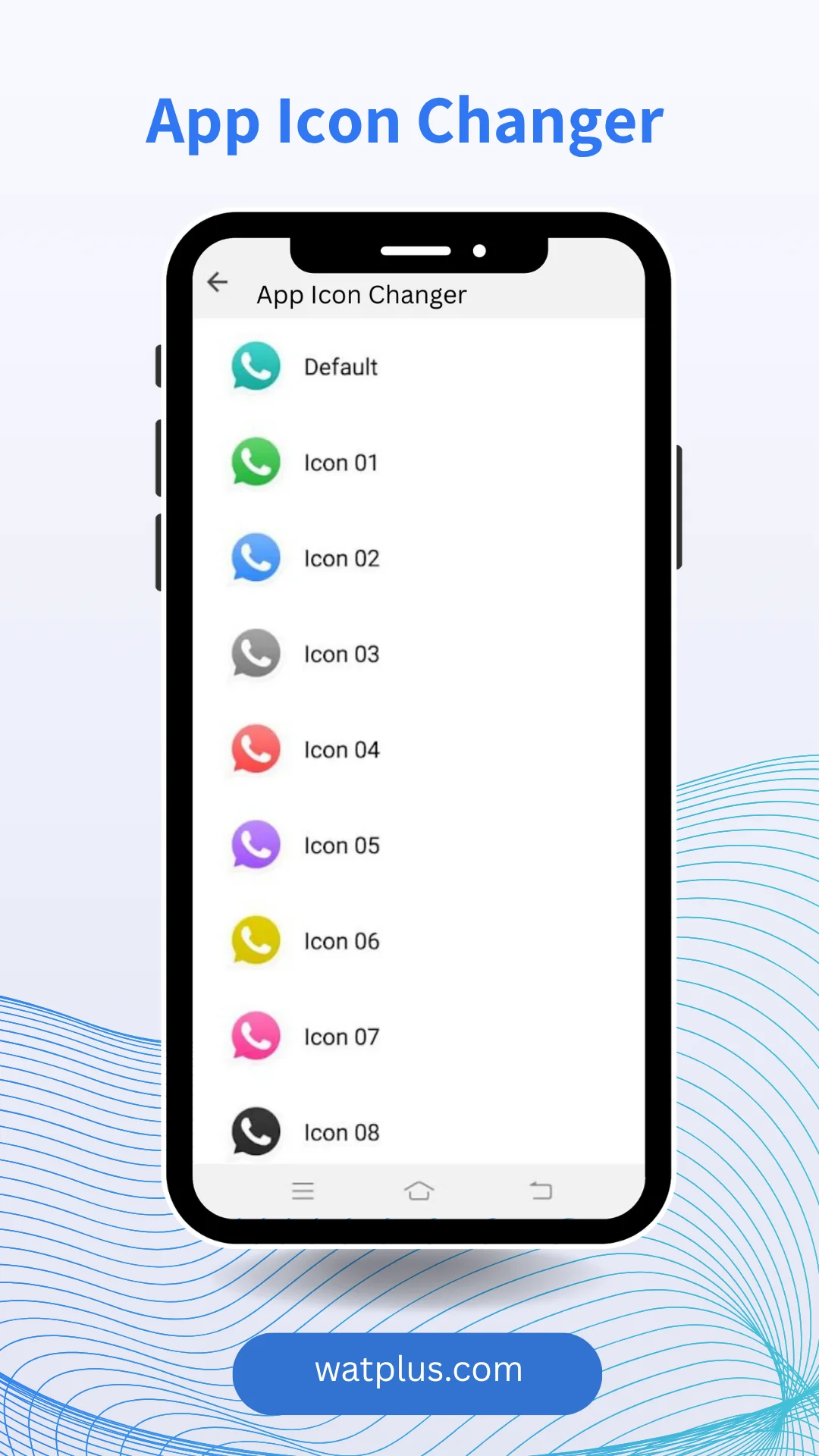 WhatsApp Plus App Icon Changer watplus.com
