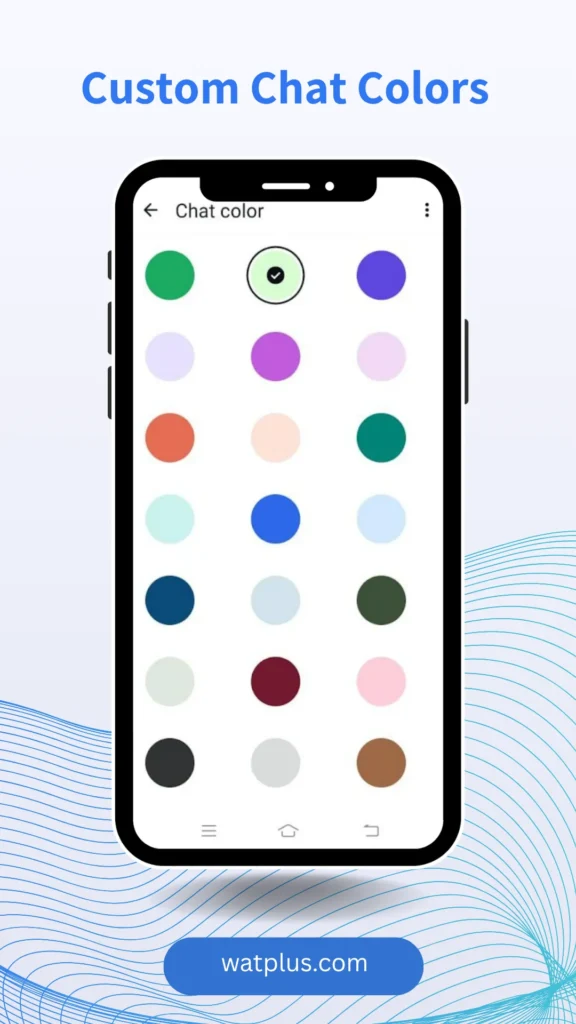WhatsApp Plus Custom Chat Colors watplus.com