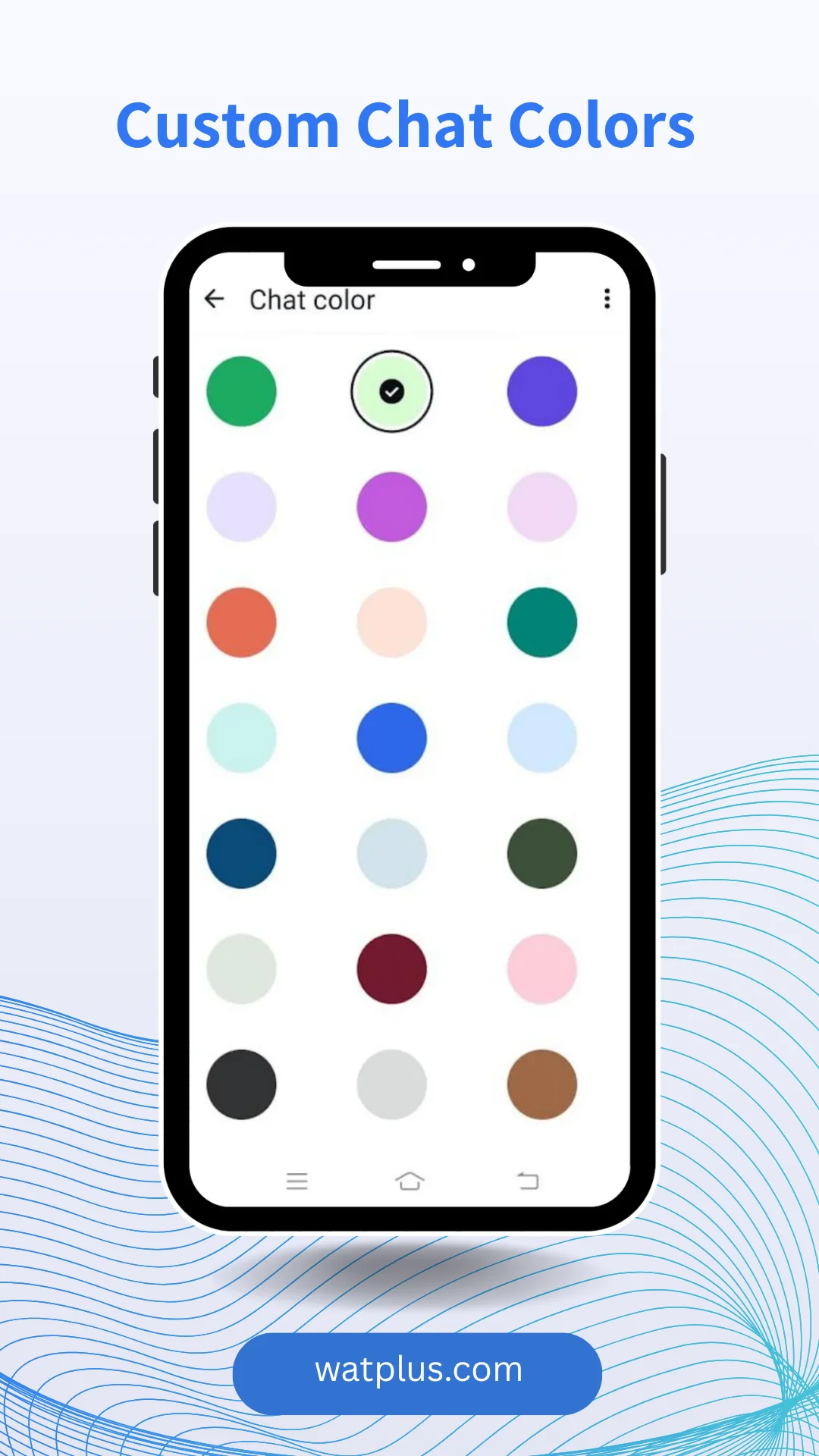 WhatsApp Plus Custom Chat Colors watplus.com