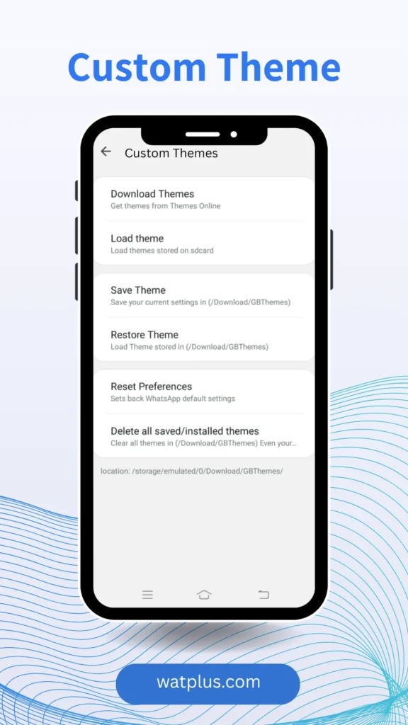WhatsApp Plus Custom theme watplus.com