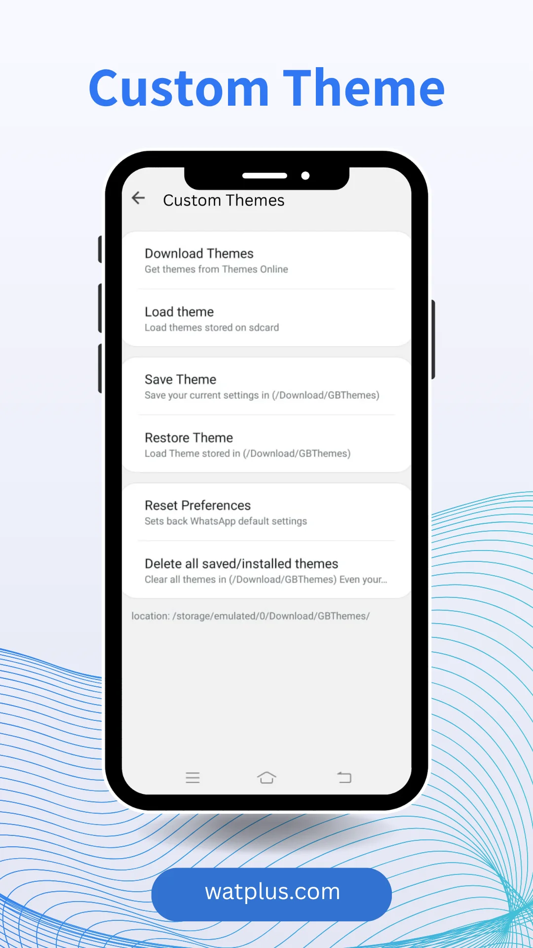 WhatsApp Plus Custom theme watplus.com