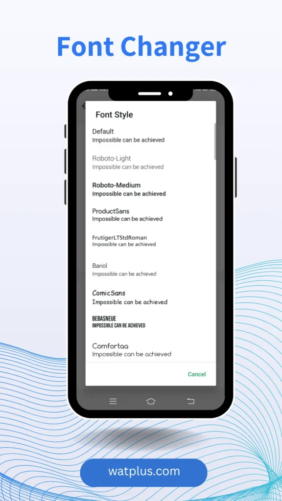 WhatsApp Plus Font Changer watplus.com
