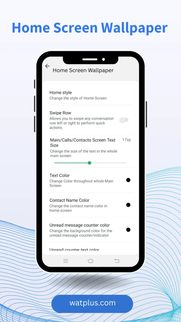WhatsApp Plus Home Screen Wallpaper watplus.com